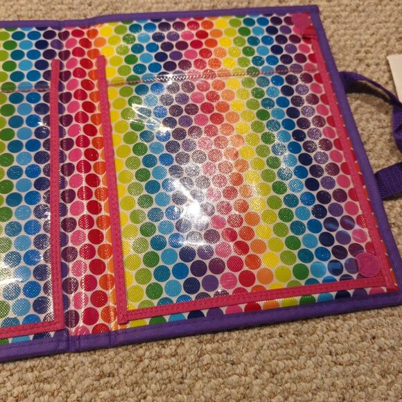 Lisa Frank TIKANNI HUSKY Trifold Portfolio Storage Case Folder School Art Travel - Picture 7 of 10